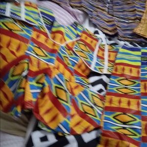 African clothing and material for men and women.
